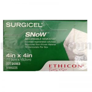 Surgicel 2083 SNoW Absorbable Hemostat 4 in x 4 in