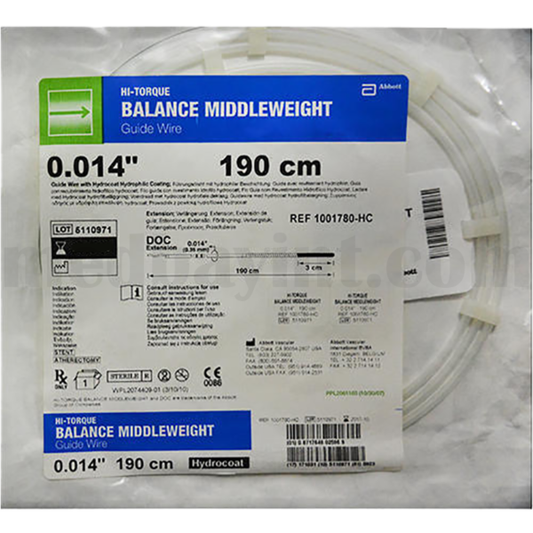 Abbott HI-TORQUE BALANCE MIDDLEWEIGHT™ Guide Wire with MICROGLIDE™ Coating - REF: 1001780 - Image 2