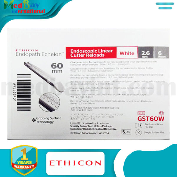 Ethicon Endopath Echelon™ Endoscopic Linear Cutter Reloads - REF: GST60W