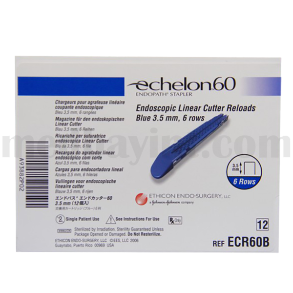 Ethicon Endopath Echelon™ 60 Endoscopic Linear Cutter Reloads - REF: ECR60B - Image 2