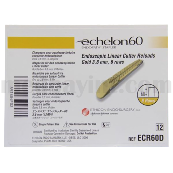 Ethicon Endopath Echelon™ 60 Endoscopic Linear Cutter Reloads - REF: ECR60D - Image 2