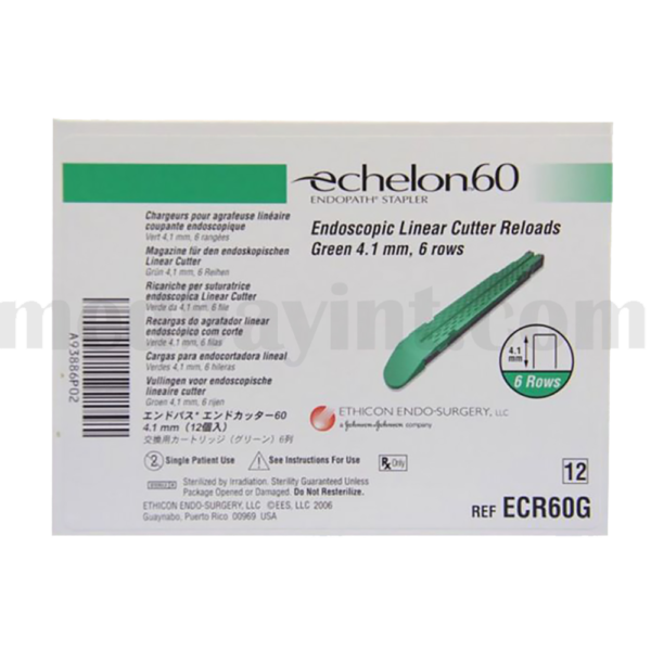 Ethicon Endopath Echelon™ 60 Endoscopic Linear Cutter Reloads - REF: ECR60G - Image 2