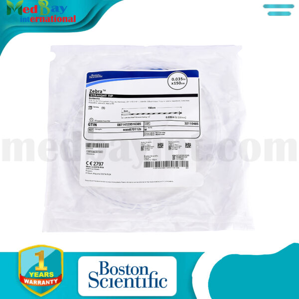 Boston Scientific Zebra™ Straight Tip Guidewire - 0.035 in x 150 cm - REF M0066701120