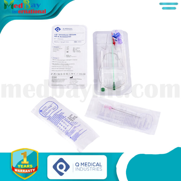 مجموعة أنبوب إدخال القسطرة والأدوات الملحقة - I.Q Introducer Sheath Kit & Accessories - Q Medical (REF: 00221)