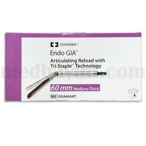 Covidien Endo GIA Articulating Reload with Tri-Staple Technology 60mm Medium/Thick - (REF: EGIA60AMT) - Image 2