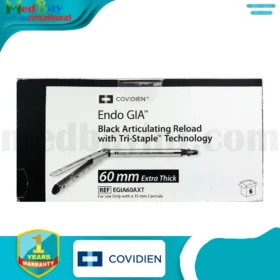 خرطوشة ETHICON/COVIDIEN Endo GIA™ سوداء – Articulating Tri-Staple™ – Extra Thick 60 مم (موديل EGIA60AXT)