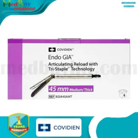 كوفيديان Endo GIA™ – عبوة تدبيس بزاوية قابلة للتحريك – 45 ملم (متوسط/سميك) رقم المرجع: EGIA45AMT