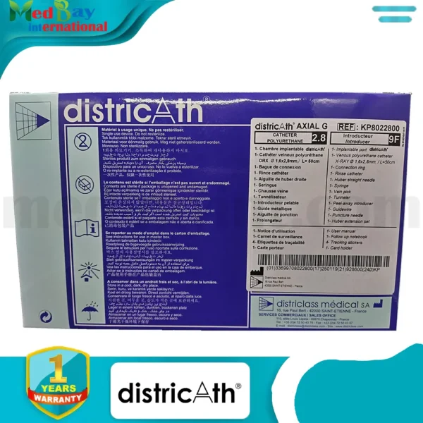 districAth® AXIAL G – Implantable Port – REF: KP8022800