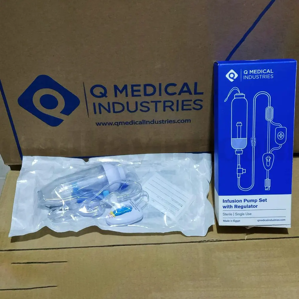 جهاز تسكين الألم PCA للتحكم الذاتي للمريض مع منظم تدفق، سعة 300 مل - Q Medical Industries - الصورة 3